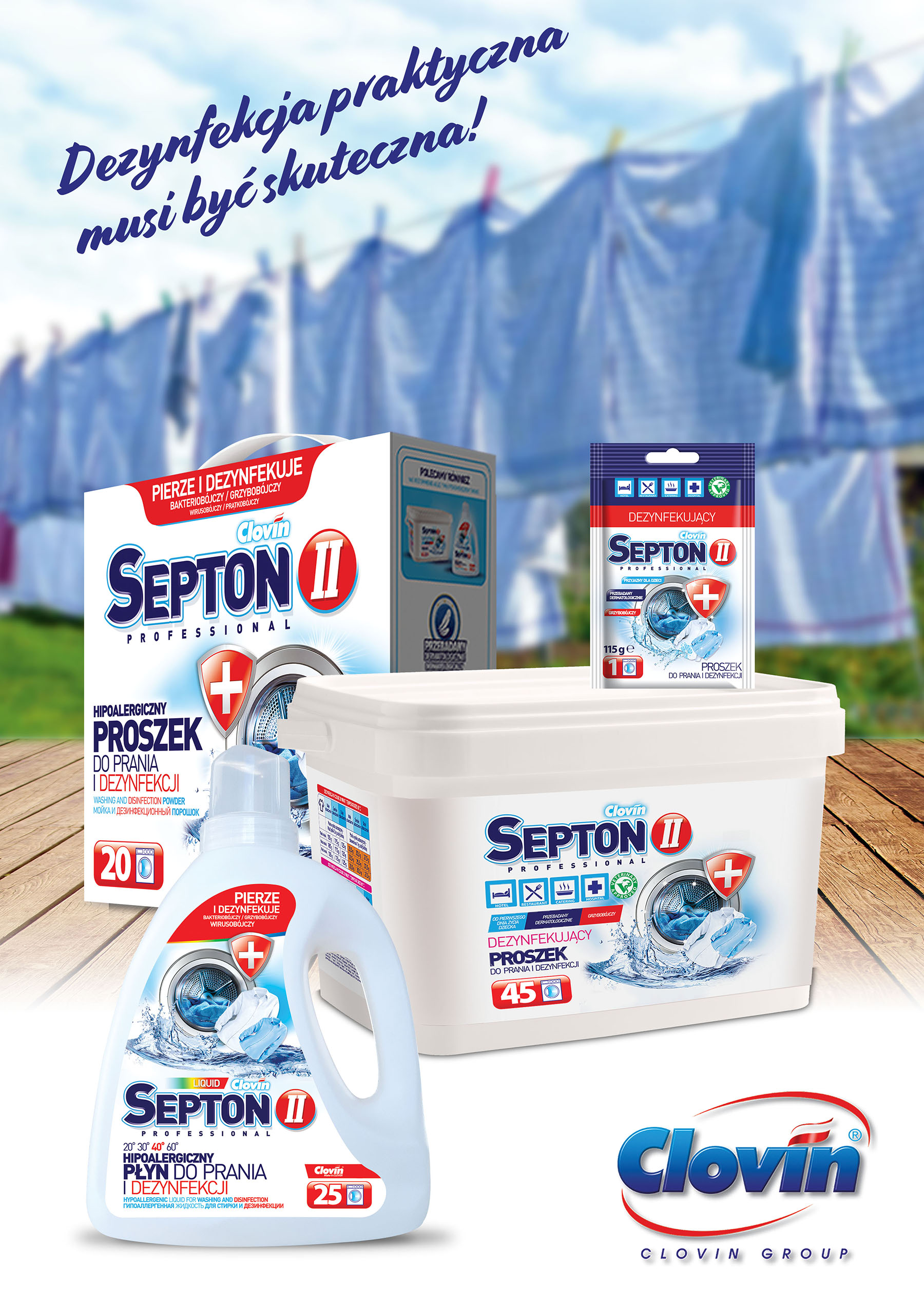 Clovin II Septon dezynfekcja